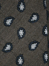 VARESE brown Silk/cotton 3-Fold Tie